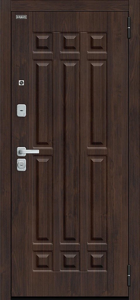 Входная дверь Форм/BChrome Almon/Cappuccino Melinga BR6172 внешняя сторона