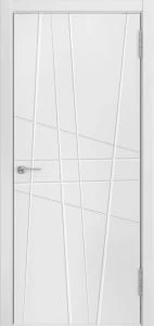 Межкомнатная дверь Модель Line-2 белая эмаль (900x2000)