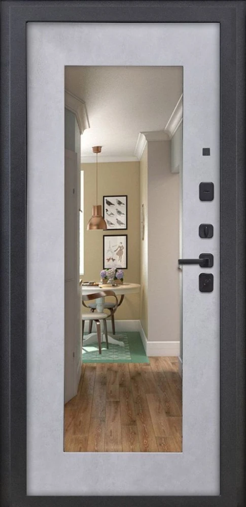 Входная дверь ДвериПРО Д-68 ФЛЗ-603 Бетон снежный DPRO200506 внутренняя сторона