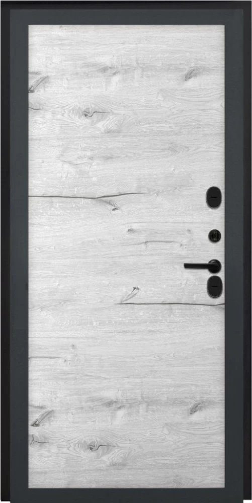 Входная дверь ДвериПРО Д-68 Без фрезеровки Дуб арктик горизонт DPRO195664 внутренняя сторона