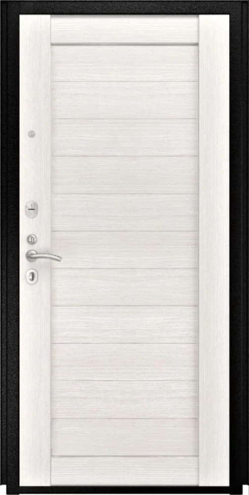 Входная дверь ДвериПРО L-45 СБ-3 листв. бел. (21 беленый дуб) DPRO196764 внутренняя сторона
