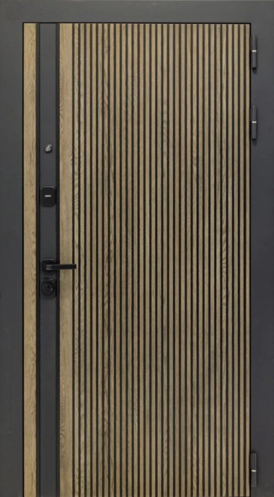 Входная дверь ДвериПРО Rosna СБ-1 (ст. белое, 16мм, венге) DPRO198348 внешняя сторона