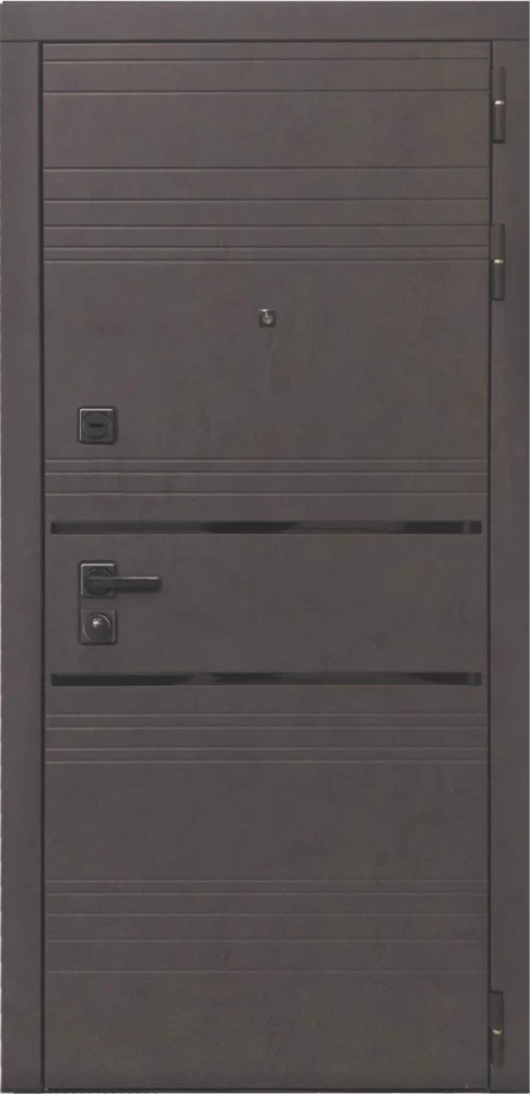 Входная дверь ДвериПРО L-43 A-1 (16мм, белая эмаль) DPRO196920 внешняя сторона